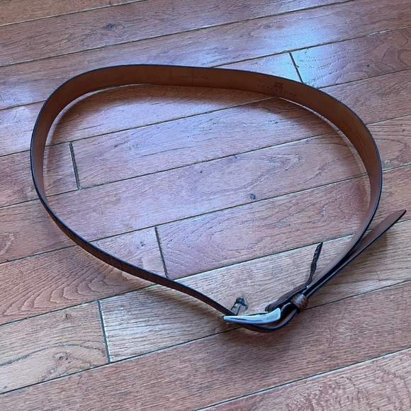 Trafalgar Other - Trafalgar Mens Brown 38/95 Eastham Italian Calfskin Leather Belt‎